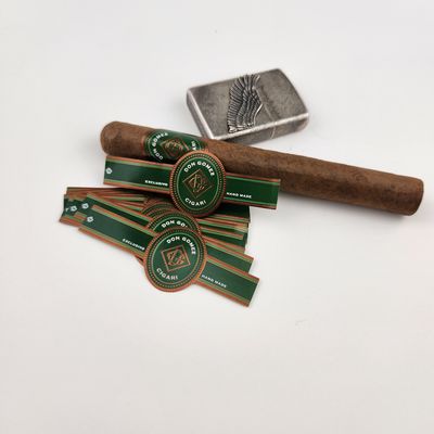 برچسب سیگار کاغذی با شکل سفارشی چاپ برچسب های فولیک برجسته برچسب های سیگار حلقه ای فولیک طلا