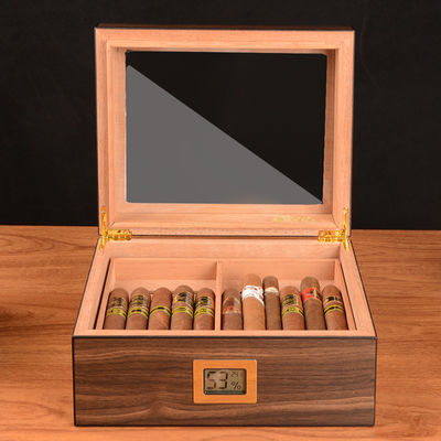 خرید برچسب سیگار دست ساز چاپ شیشه ای بالا 25 سیگار اسپانیایی سدر Humidor online manufacture