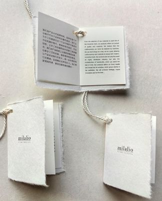 Luxury Custom Logo Clothing Green Card Clothes Label Special Paper Hang Tags