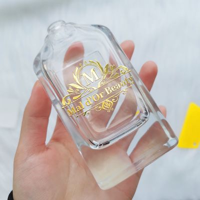 قیمت خوب بسته بندی عطر لوگو سفارشی برچسب بطری عطر چاپ گرم برچسب های شفاف برای شمع آنلاین