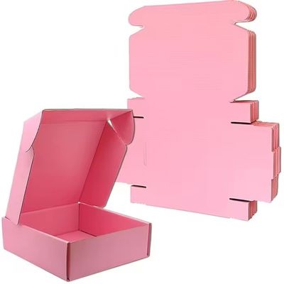 قیمت خوب جعبه های بسته بندی مارک صورتی جعبه های کاغذی چاپی سفید Kraft دوستدار محیط زیست آنلاین