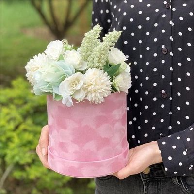 قیمت خوب دستگیره چرم جعبه کاغذی بسته بندی سطل هدیه جعبه بسته بندی صورتی سبز آنلاین