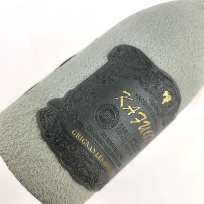 قیمت خوب بافت لوکس مخصوص شراب قرمز آبپاش برچسب بطری شراب برچسب برچسب چرم آنلاین