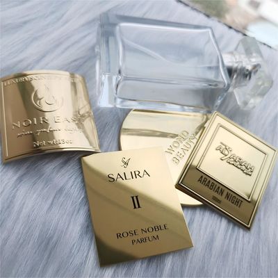 قیمت خوب لوگو مخصوص فلزی برچسب برچسب های برچسب برای لوازم آرایشی بطری شیشه ای عطر لوازم آرایشی شمع آنلاین