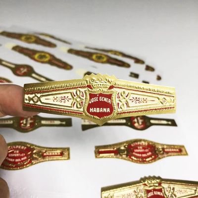 قیمت خوب ISO9001 Certified Waterproof Cigar Label with Custom Logo and Gold Foil Embossing for Premium Cigar Bands آنلاین