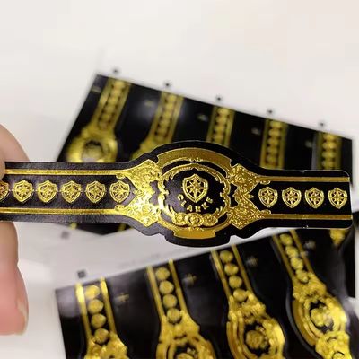 قیمت خوب Custom Shape ISO9001 Certified Full-automatic Production Gold Foil 3D Embossed Cigar Label for Premium Cigars آنلاین